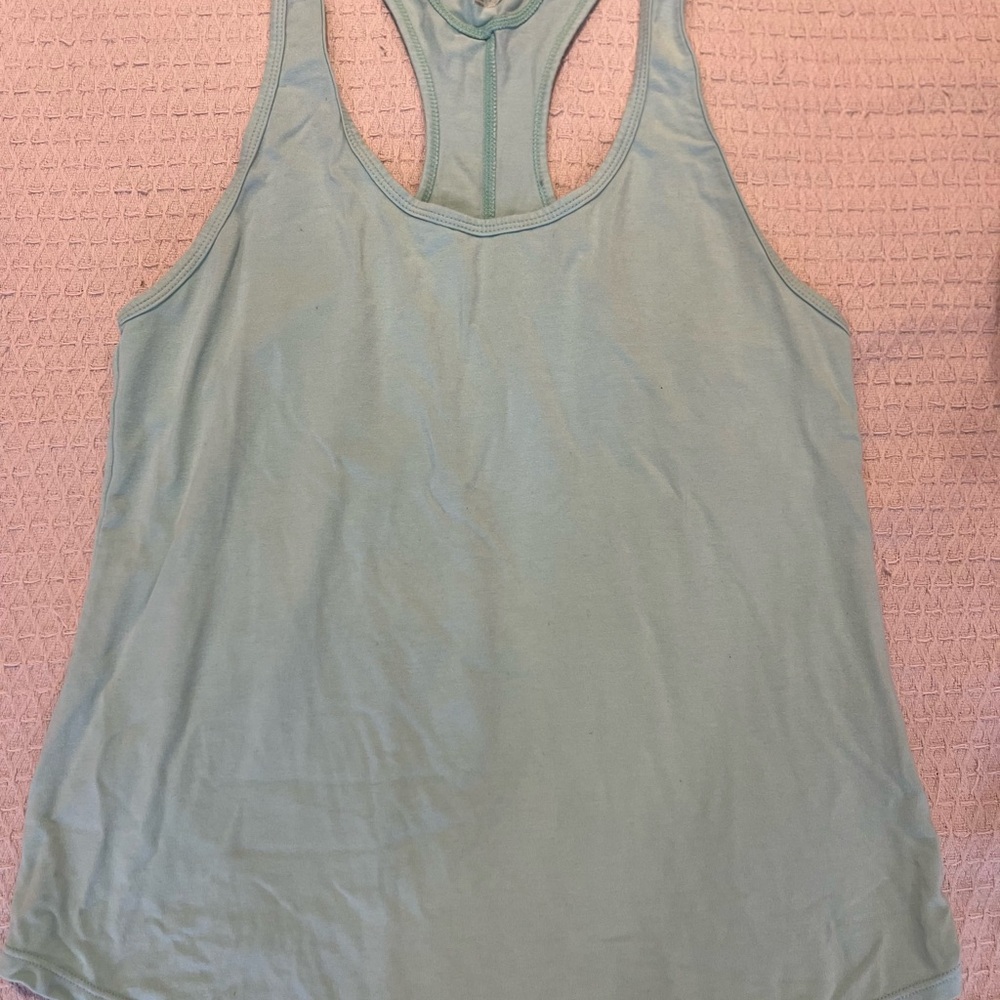 Women's Baby Blue Athletic Tank Top